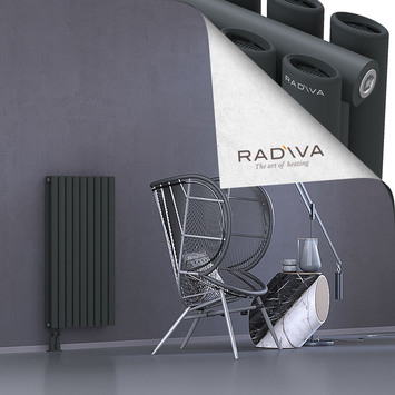 Tano Radiateur En Aluminium 1000x514 Anthracite Foncé Bas à gauche 50mm