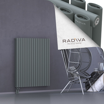 Tano Radiateur En Aluminium 1200x1036 Anthracite Bas à gauche 50mm