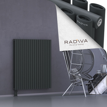 Tano Radiateur En Aluminium 1200x1094 Anthracite Foncé Bas à gauche 50mm