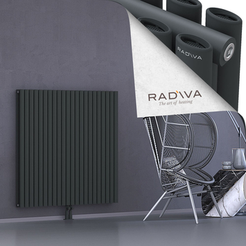 Tano Radiateur En Aluminium 1200x1268 Anthracite Foncé Bas Milieu 50mm