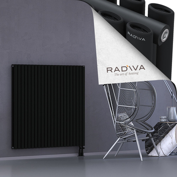 Tano Radiateur En Aluminium 1200x1268 Noir Bas à droite 50mm