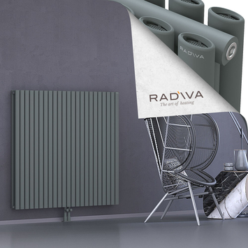 Tano Radiateur En Aluminium 1200x1326 Anthracite Bas Milieu 50mm