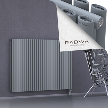 Tano Radiateur En Aluminium 1200x1790 Gris Bas à droite 50mm