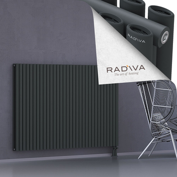 Tano Radiateur En Aluminium 1200x1848 Anthracite Foncé Bas à droite 50mm