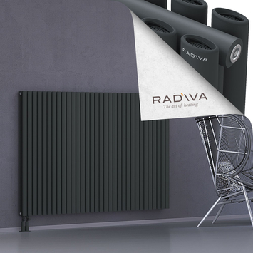 Tano Radiateur En Aluminium 1200x1848 Anthracite Foncé Bas à gauche 50mm