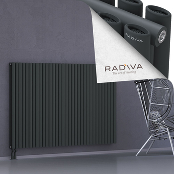 Tano Radiateur En Aluminium 1200x1906 Anthracite Foncé Bas à gauche 50mm