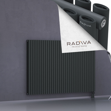 Tano Radiateur En Aluminium 1200x1964 Anthracite Foncé Bas à droite 50mm