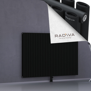 Tano Radiateur En Aluminium 1200x1964 Noir Bas Milieu 50mm