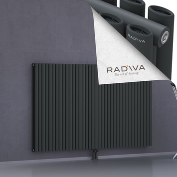 Tano Radiateur En Aluminium 1200x2138 Anthracite Foncé Bas Milieu 50mm