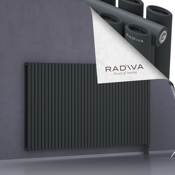 Tano Radiateur En Aluminium 1200x2254 Anthracite Foncé Bas à droite 50mm