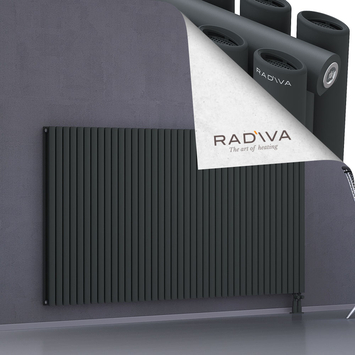 Tano Radiateur En Aluminium 1200x2312 Anthracite Foncé Bas à droite 50mm