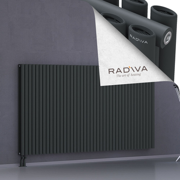 Tano Radiateur En Aluminium 1200x2370 Anthracite Foncé Bas à gauche 50mm