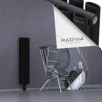 Tano Radiateur En Aluminium 1200x282 Noir Bas Milieu 50mm