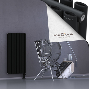 Tano Radiateur En Aluminium 1200x630 Noir Bas à droite 50mm