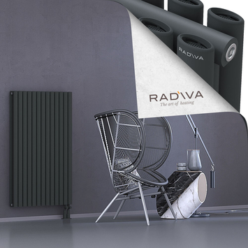 Tano Radiateur En Aluminium 1200x746 Anthracite Foncé Bas à droite 50mm