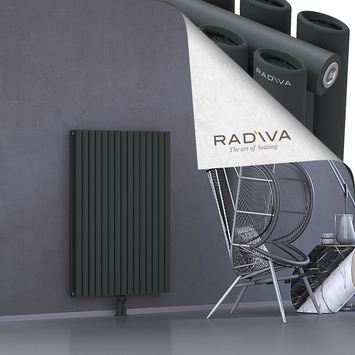 Tano Radiateur En Aluminium 1200x862 Anthracite Foncé Bas Milieu 50mm