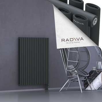 Tano Radiateur En Aluminium 1200x920 Anthracite Foncé Bas à droite 50mm