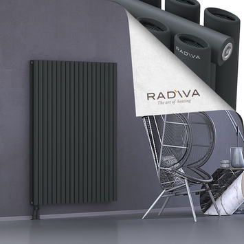 Tano Radiateur En Aluminium 1500x1094 Anthracite Foncé Bas à gauche 50mm