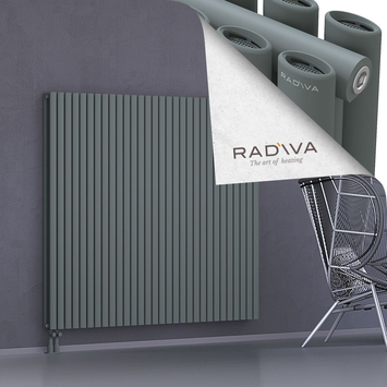 Tano Radiateur En Aluminium 1500x1732 Anthracite Bas à gauche 50mm