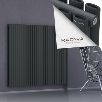 Tano Radiateur En Aluminium 1500x1848 Anthracite Foncé Bas à droite 50mm