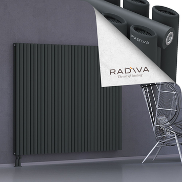 Tano Radiateur En Aluminium 1500x1848 Anthracite Foncé Bas à gauche 50mm