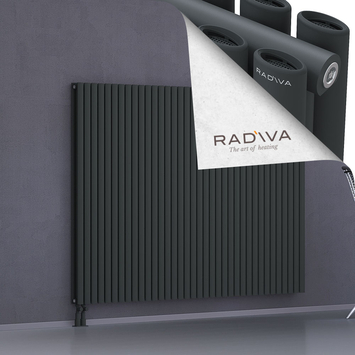 Tano Radiateur En Aluminium 1500x2080 Anthracite Foncé Bas à gauche 50mm