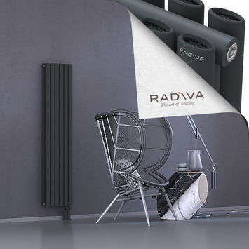 Tano Radiateur En Aluminium 1500x340 Anthracite Foncé Bas à droite 50mm