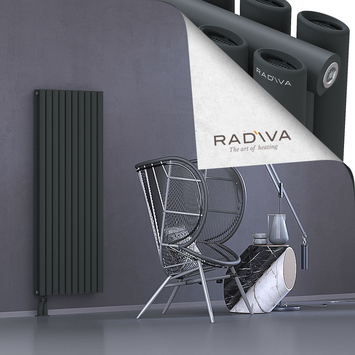Tano Radiateur En Aluminium 1500x572 Anthracite Foncé Bas à gauche 50mm