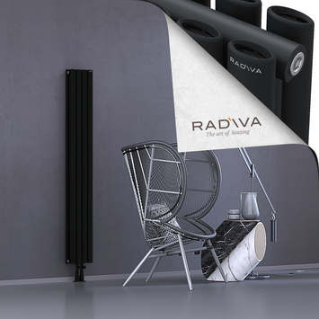 Tano Radiateur En Aluminium 1600x224 Noir Bas Milieu 50mm