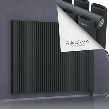 Tano Radiateur En Aluminium 1600x2370 Anthracite Foncé Bas à droite 50mm