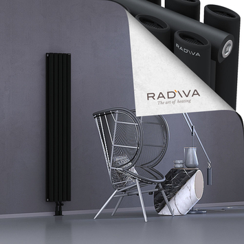 Tano Radiateur En Aluminium 1600x282 Noir Bas Milieu 50mm