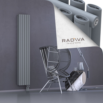 Tano Radiateur En Aluminium 1800x340 Gris Bas à droite 50mm