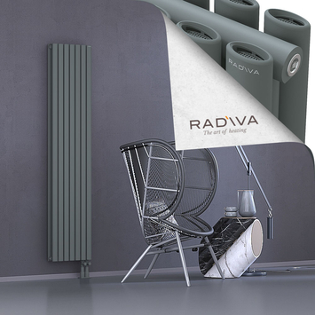 Tano Radiateur En Aluminium 1800x398 Anthracite Bas à droite 50mm