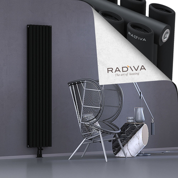 Tano Radiateur En Aluminium 1800x398 Noir Bas Milieu 50mm
