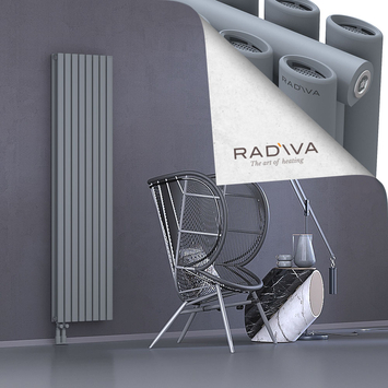 Tano Radiateur En Aluminium 1800x456 Gris Bas à gauche 50mm