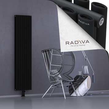 Tano Radiateur En Aluminium 1800x456 Noir Bas Milieu 50mm