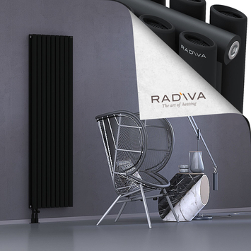 Tano Radiateur En Aluminium 1800x514 Noir Bas à gauche 50mm