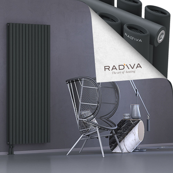 Tano Radiateur En Aluminium 1800x746 Anthracite Foncé Bas à gauche 50mm