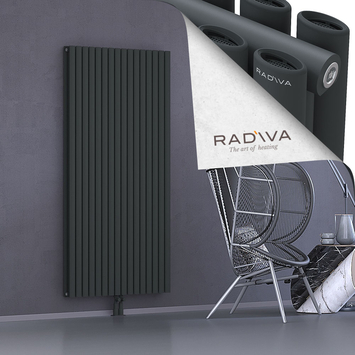 Tano Radiateur En Aluminium 1800x920 Anthracite Foncé Bas Milieu 50mm