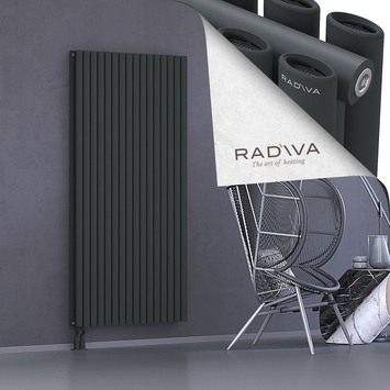 Tano Radiateur En Aluminium 1800x920 Anthracite Foncé Bas à gauche 50mm