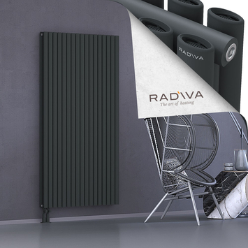 Tano Radiateur En Aluminium 1800x978 Anthracite Foncé Bas à gauche 50mm