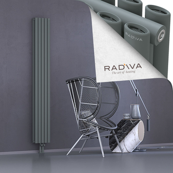 Tano Radiateur En Aluminium 1900x282 Anthracite Bas Milieu 50mm