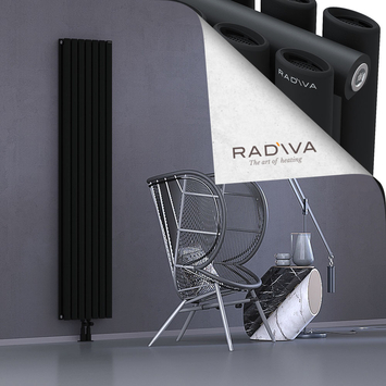Tano Radiateur En Aluminium 1900x398 Noir Bas Milieu 50mm