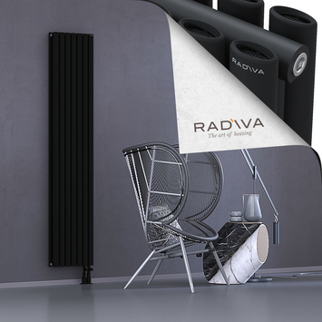 Tano Radiateur En Aluminium 1900x398 Noir Bas à droite 50mm