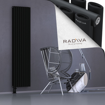 Tano Radiateur En Aluminium 2000x514 Noir Bas à gauche 50mm