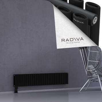 Tano Radiateur En Aluminium 300x1674 Noir Bas à gauche 50mm