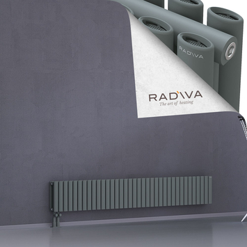 Tano Radiateur En Aluminium 300x2080 Anthracite Bas à gauche 50mm
