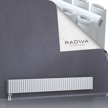 Tano Radiateur En Aluminium 300x2486 Blanc Bas à gauche 50mm