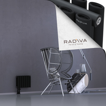 Tano Radiateur En Aluminium 300x398 Noir Bas à gauche 50mm