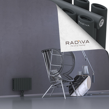 Tano Radiateur En Aluminium 300x514 Anthracite Foncé Bas Milieu 50mm